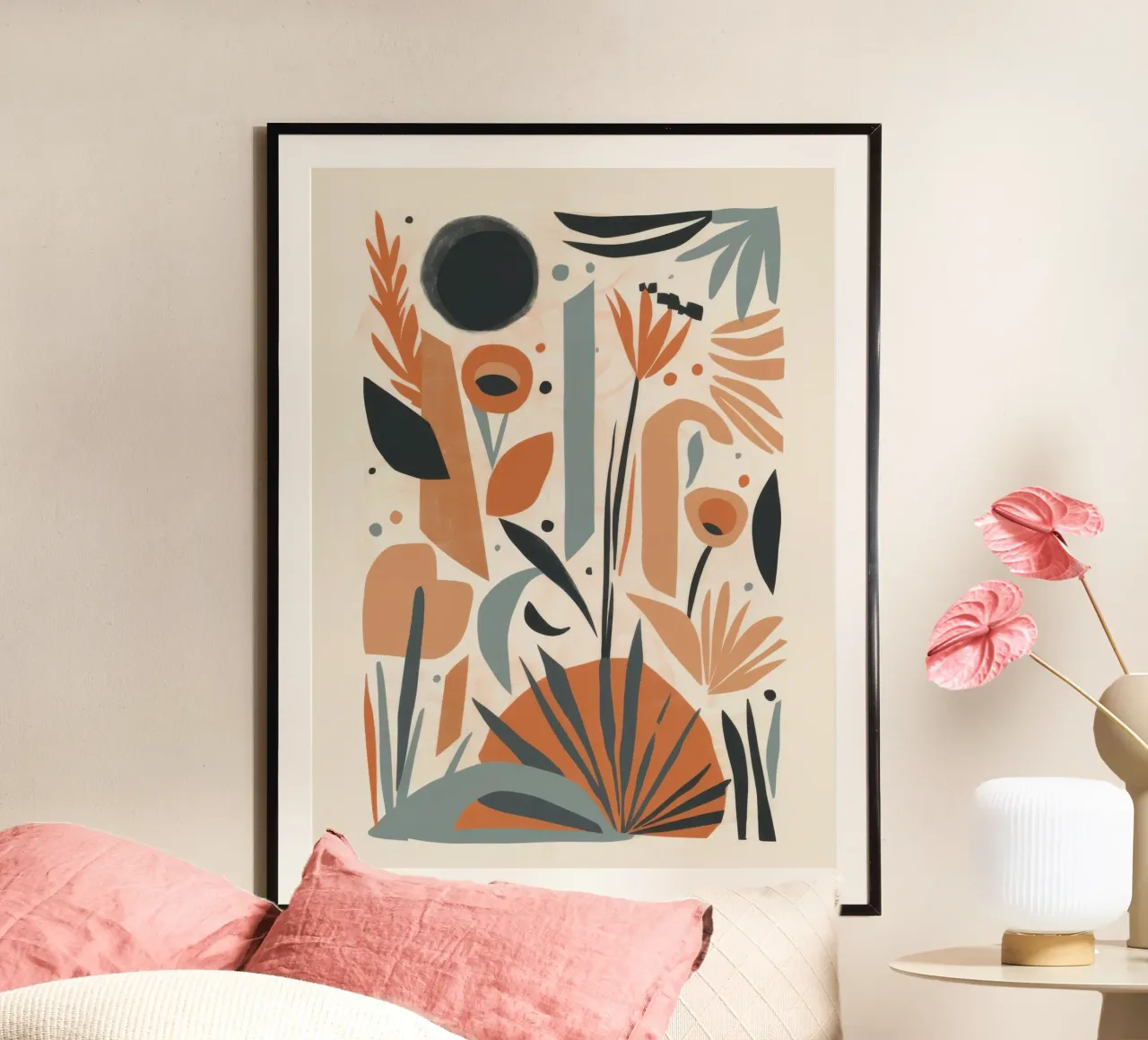 Abstraktes botanisches Array Hahnemühle von Gaia Viesta