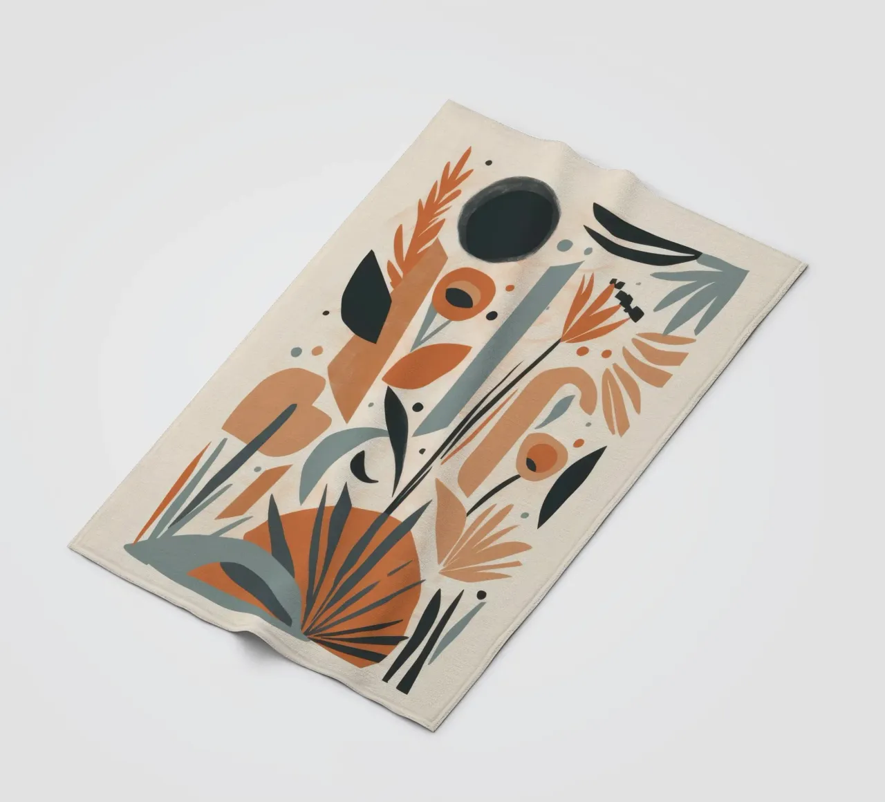 Abstraktes botanisches Array Fleecedecke von Gaia Viesta