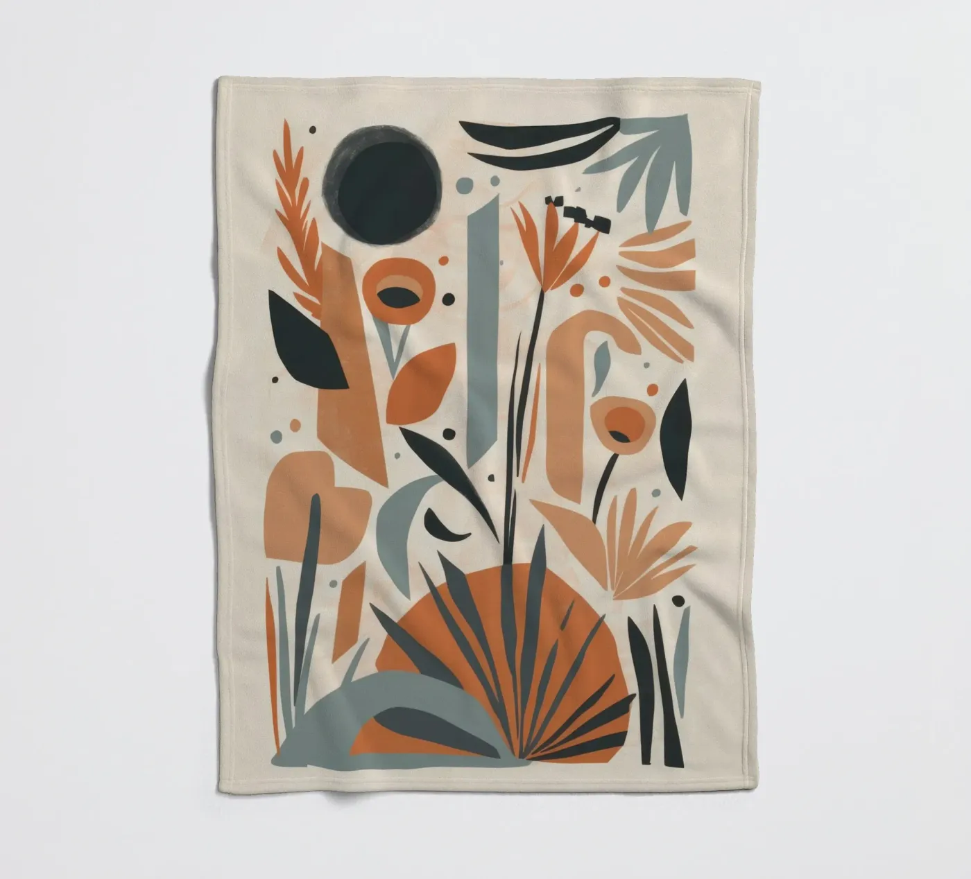 Abstraktes botanisches Array Fleecedecke von Gaia Viesta