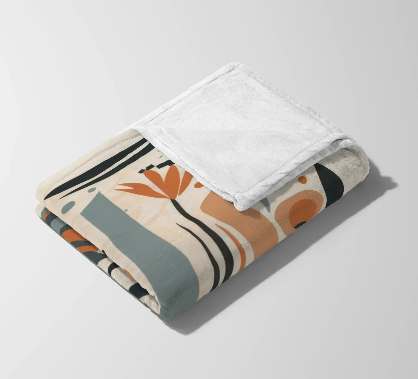 Abstract botanisch array fleecedeken van Gaia Viesta