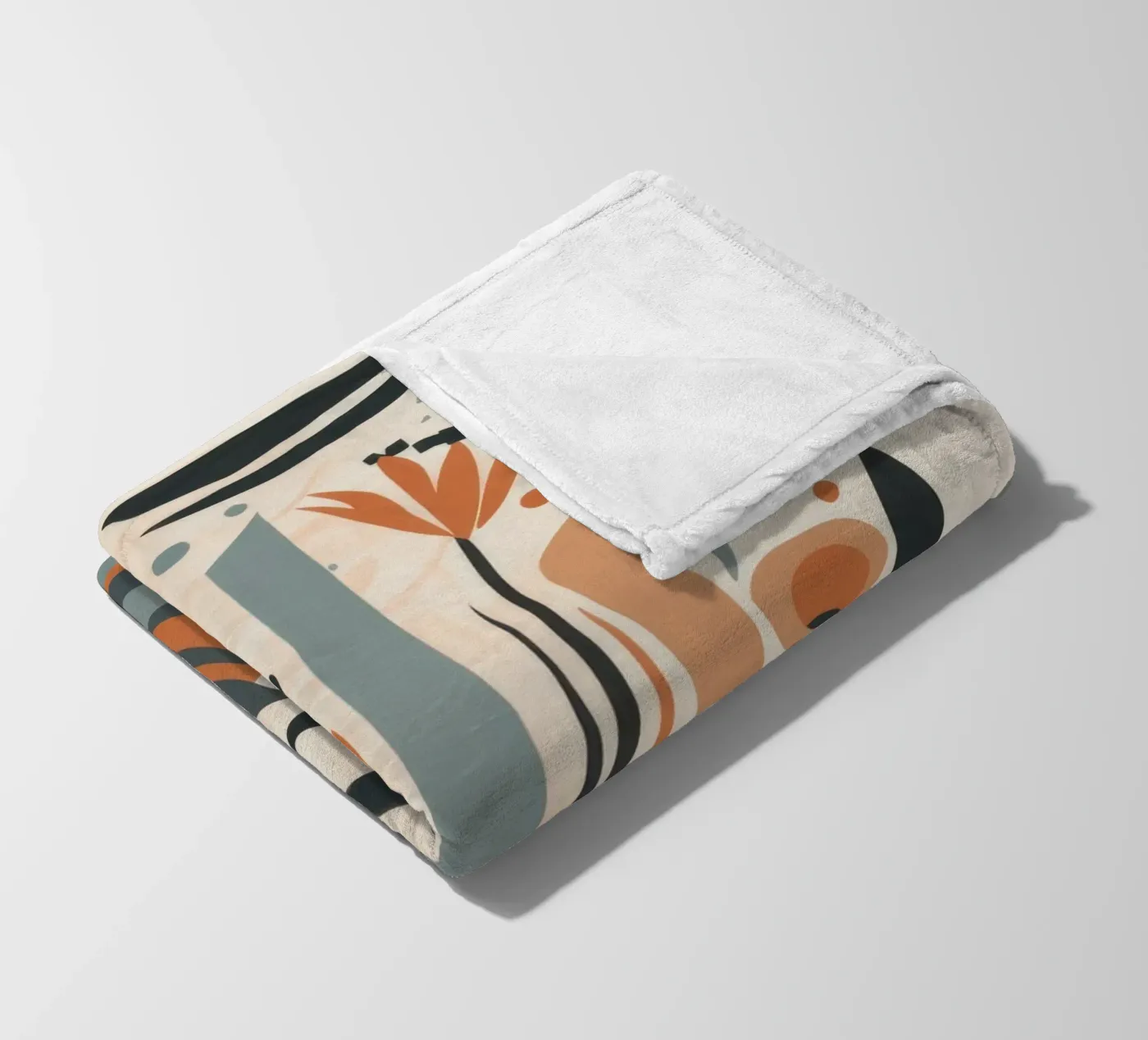 Abstract botanisch array fleecedeken van Gaia Viesta