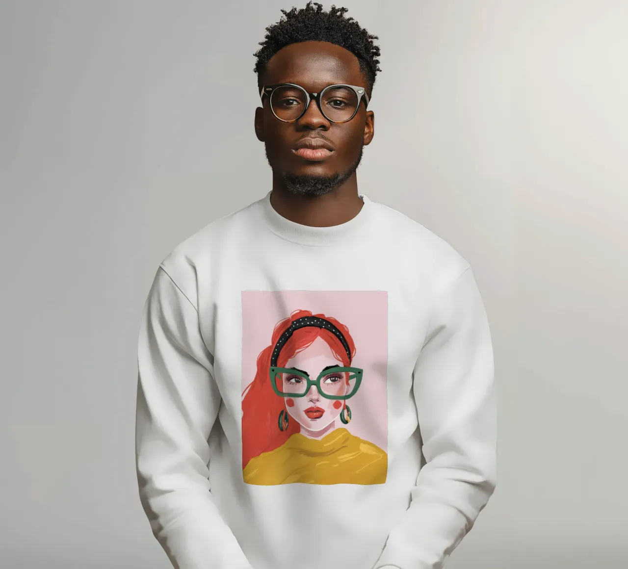 Fiducia geek chic felpa da Trace Brush