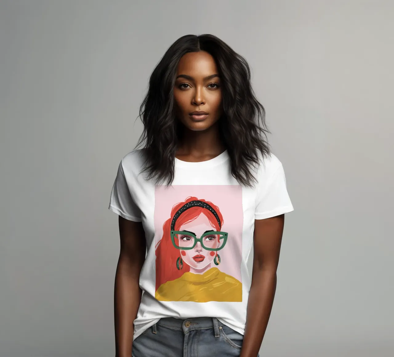 Fiducia geek chic t-shirt da donna da Trace Brush