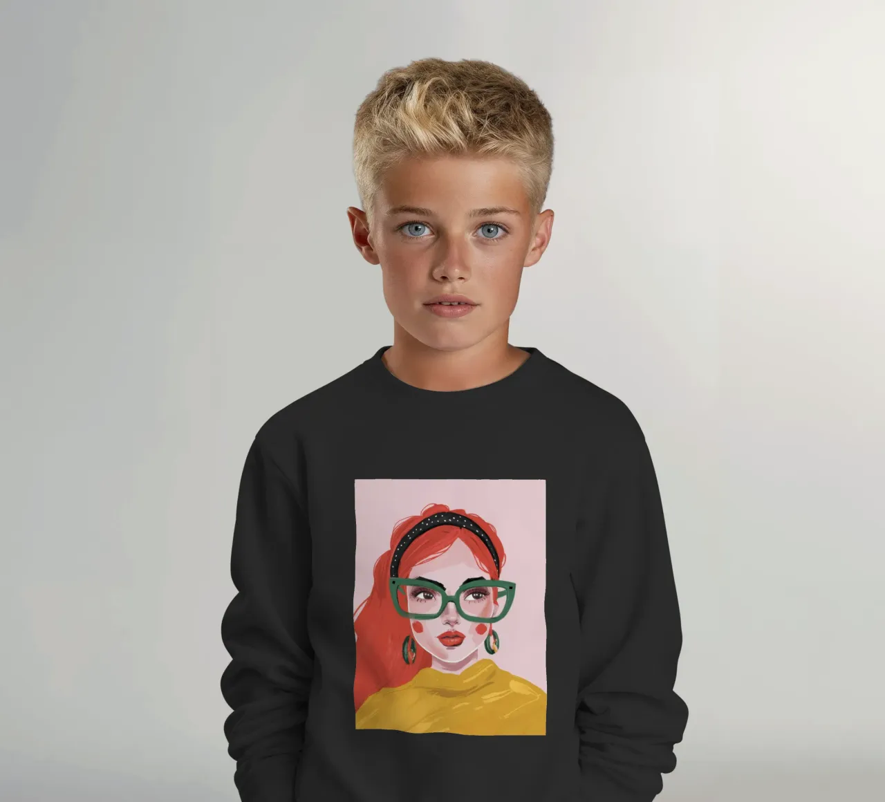 Fiducia geek chic felpa bambino da Trace Brush