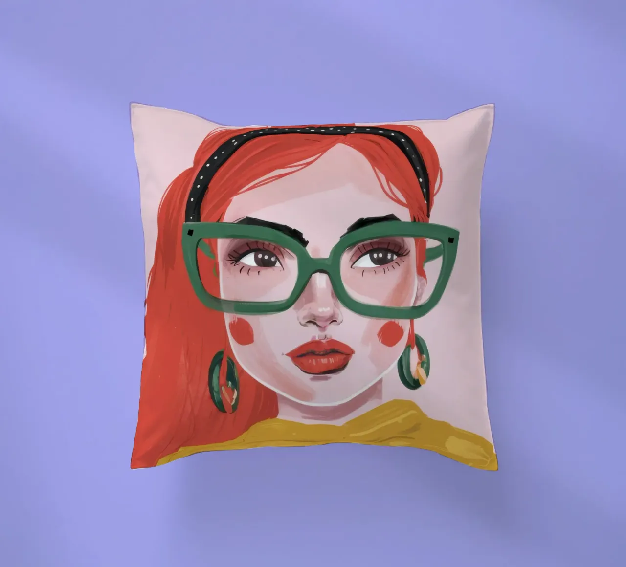 Fiducia geek chic cuscino da Trace Brush