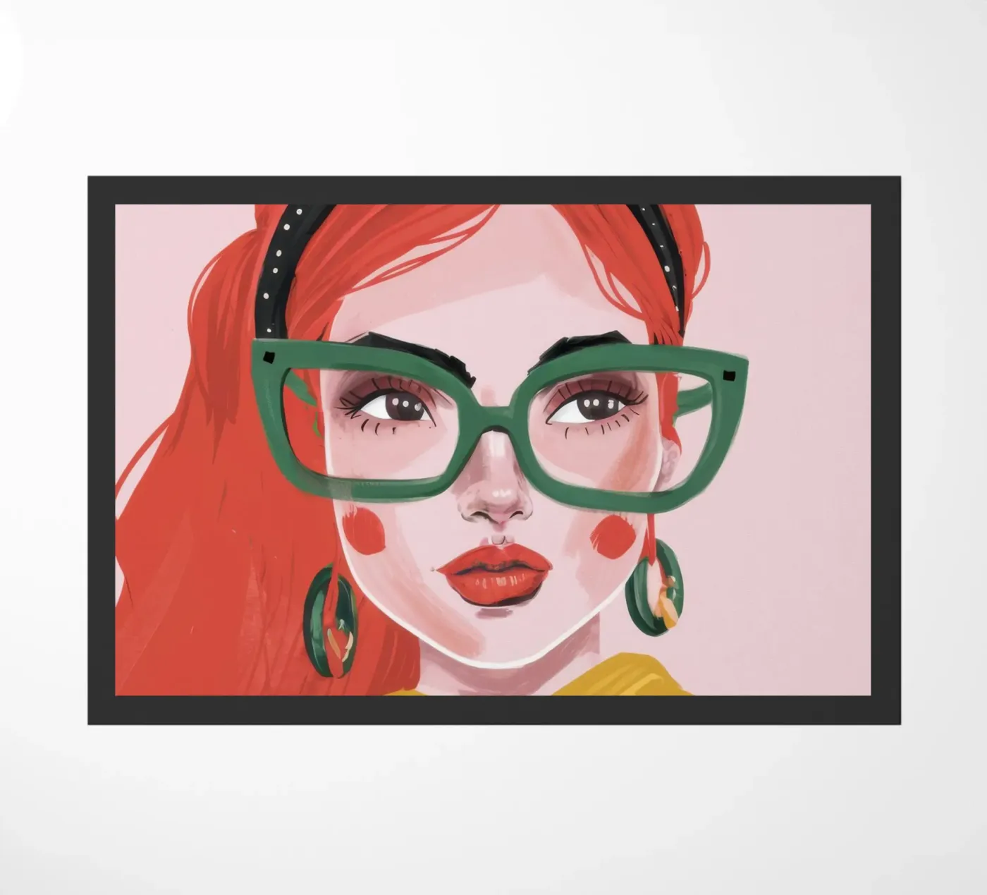 Geek Chic Confidence doormat by Trace Brush