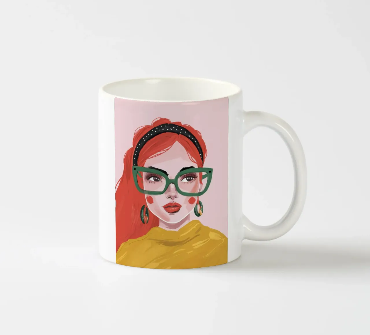 Fiducia geek chic tazza in ceramica da Trace Brush