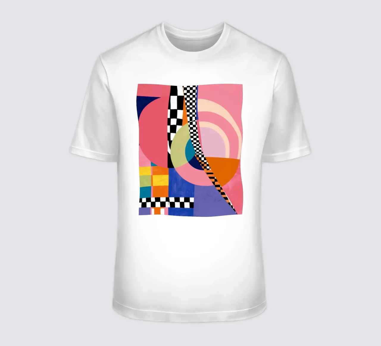 Collage di gioia geometrica t-shirt da Thistle Bloom
