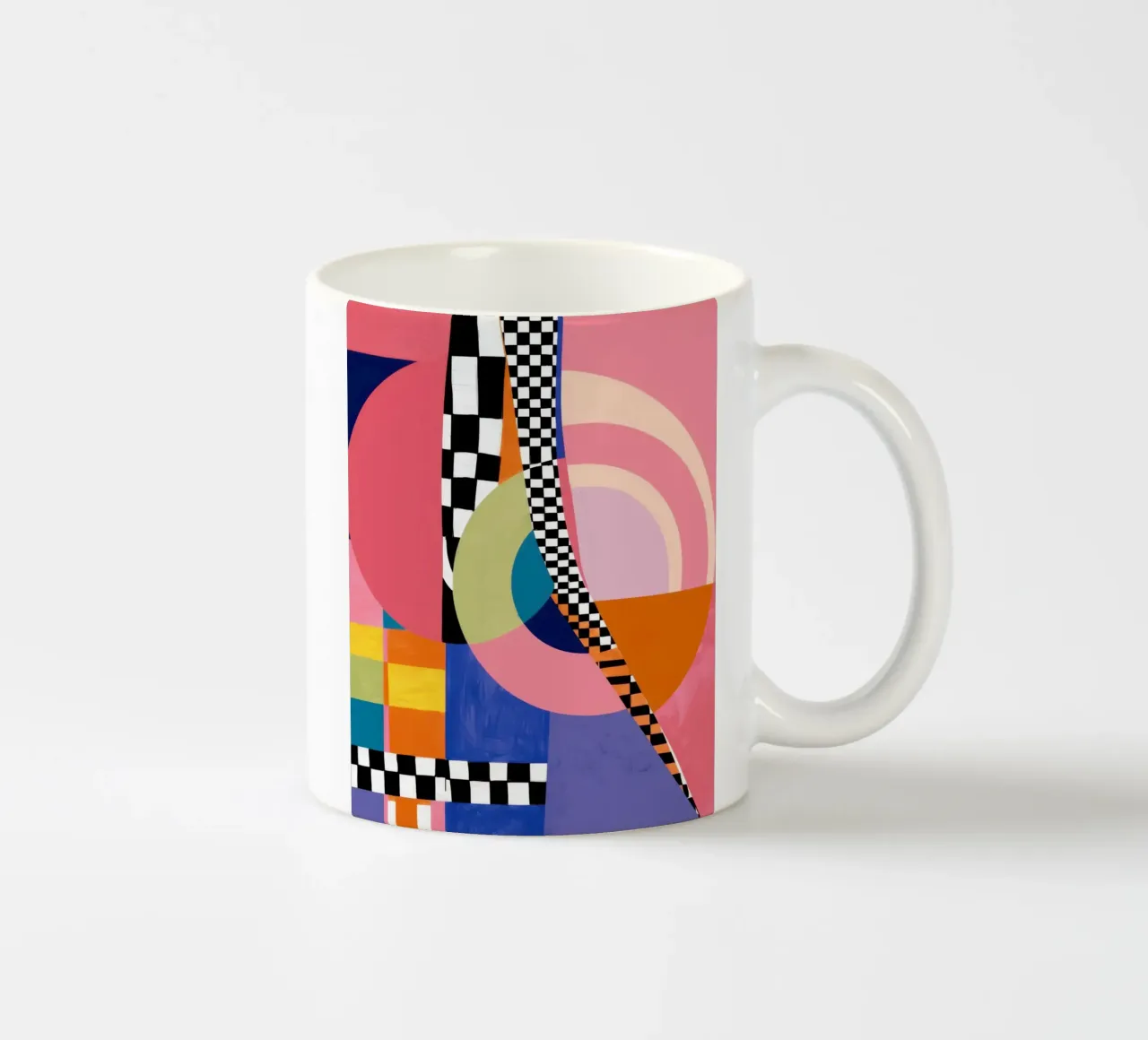 Collage di gioia geometrica tazza in ceramica da Thistle Bloom
