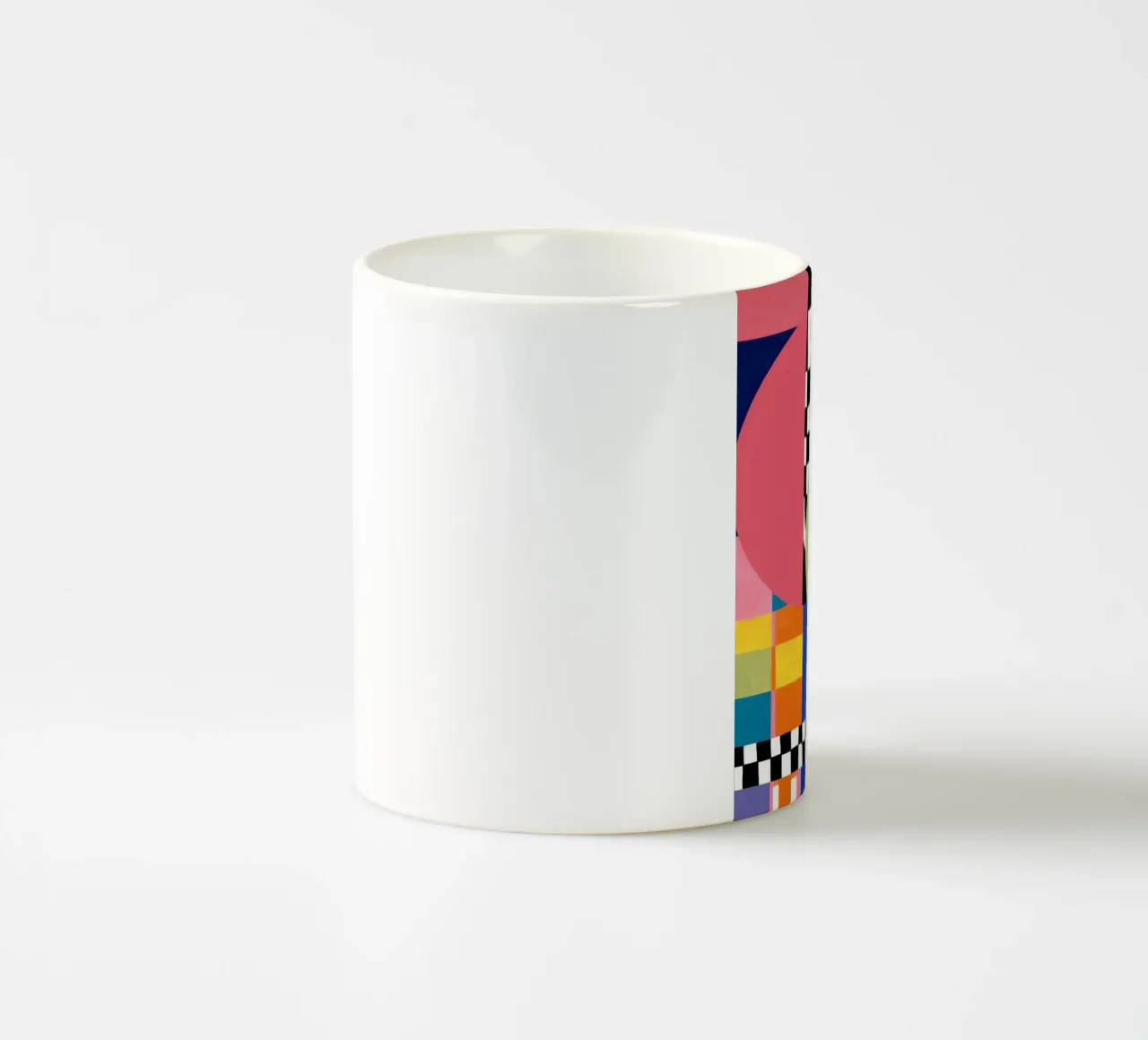 Collage di gioia geometrica tazza in ceramica da Thistle Bloom