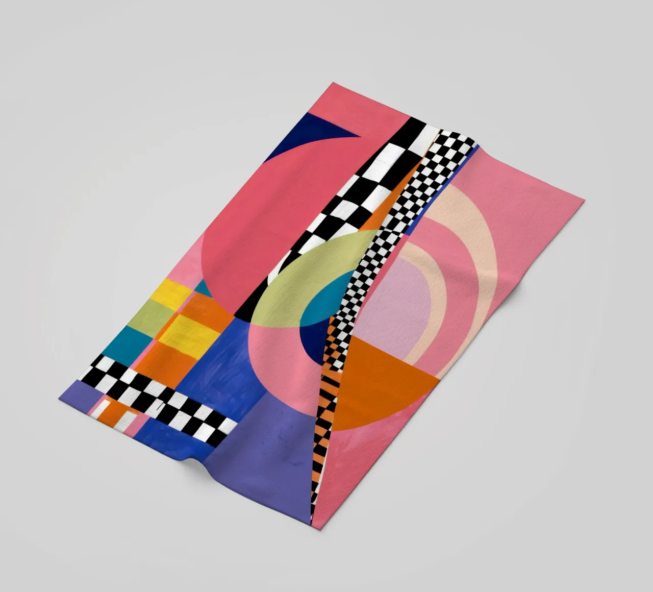 Collage di gioia geometrica telo mare da Thistle Bloom