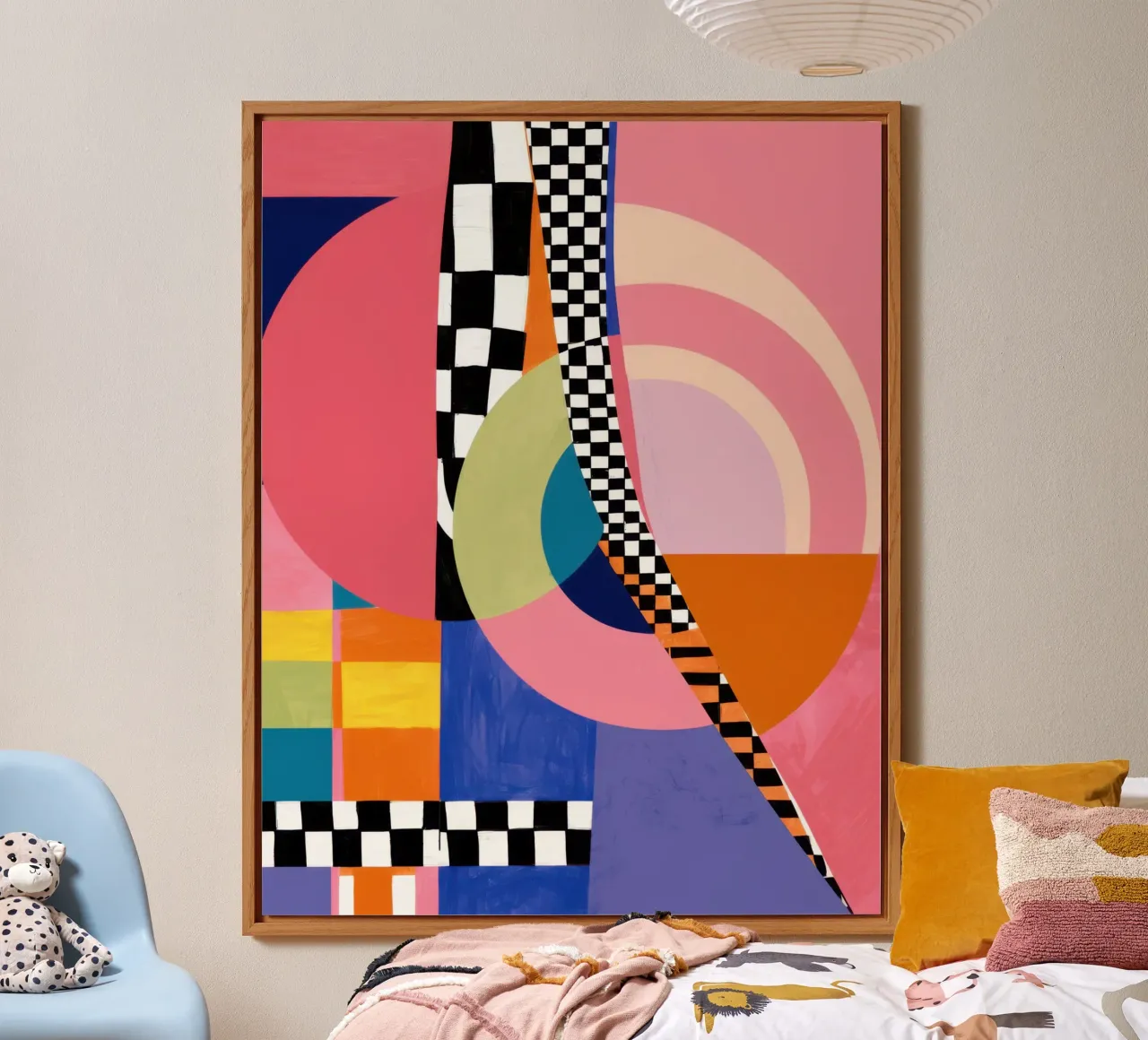 Collage di gioia geometrica alluminio dibond da Thistle Bloom