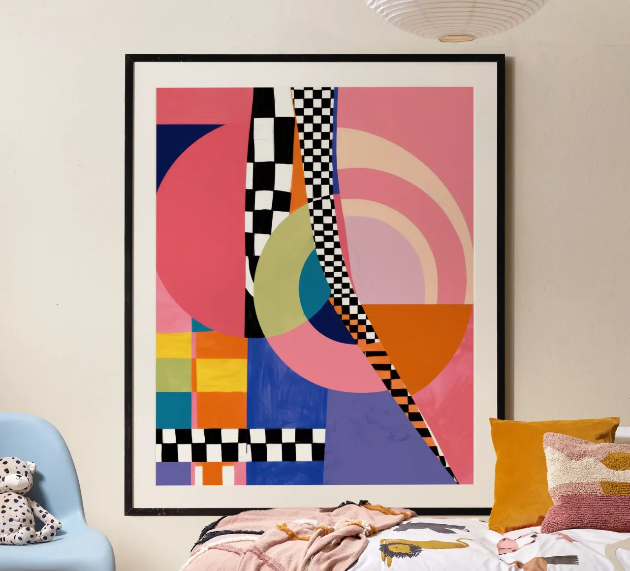 Collage di gioia geometrica poster da Thistle Bloom