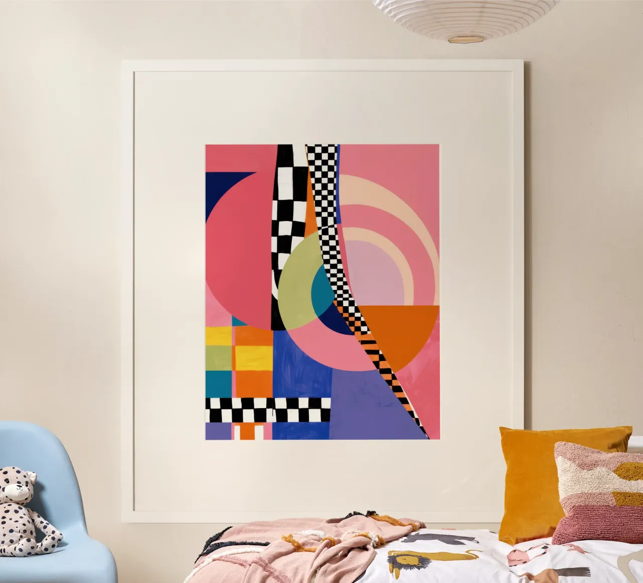Collage di gioia geometrica poster da Thistle Bloom