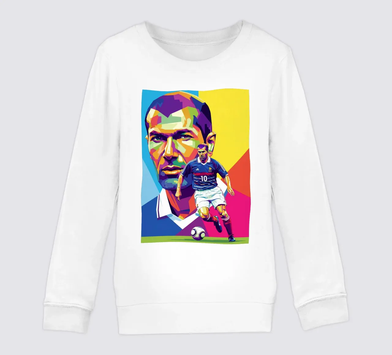 Zinedine Zidane - Stile artistico WPAP (1) felpa bambino da Hantamrata