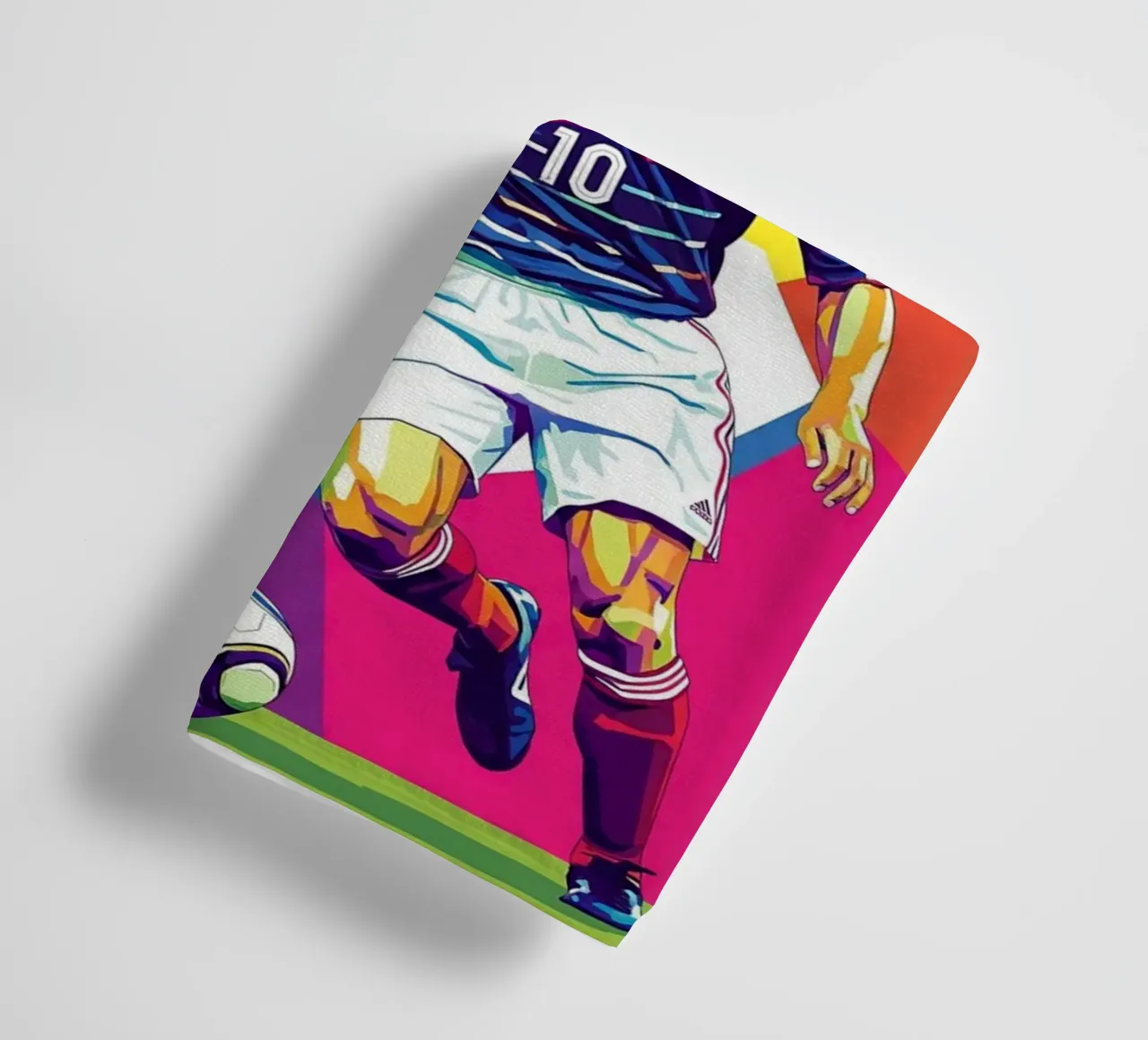 Zinedine Zidane - Stile artistico WPAP (1) asciugamano da bagno da Hantamrata