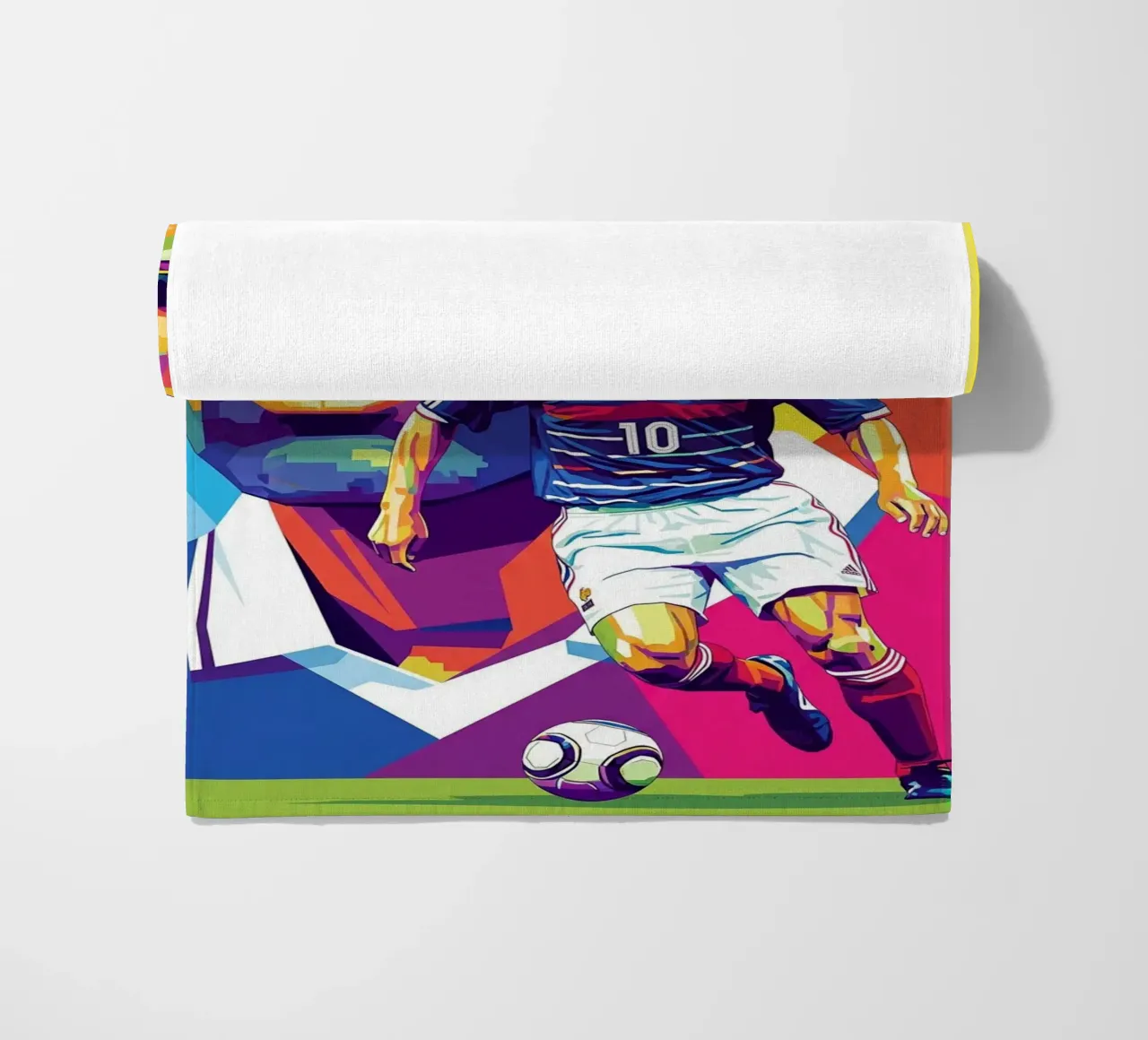 Zinedine Zidane - Stile artistico WPAP (1) telo mare da Hantamrata