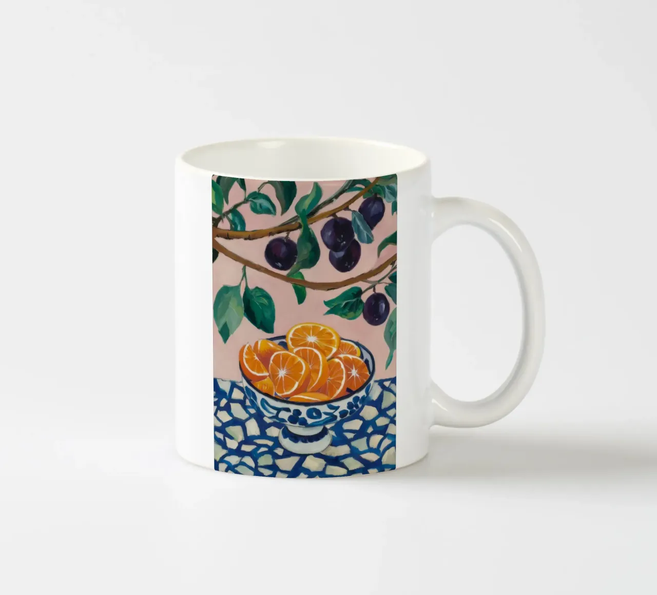 Prugna e arancia tazza in ceramica da Gaia Viesta