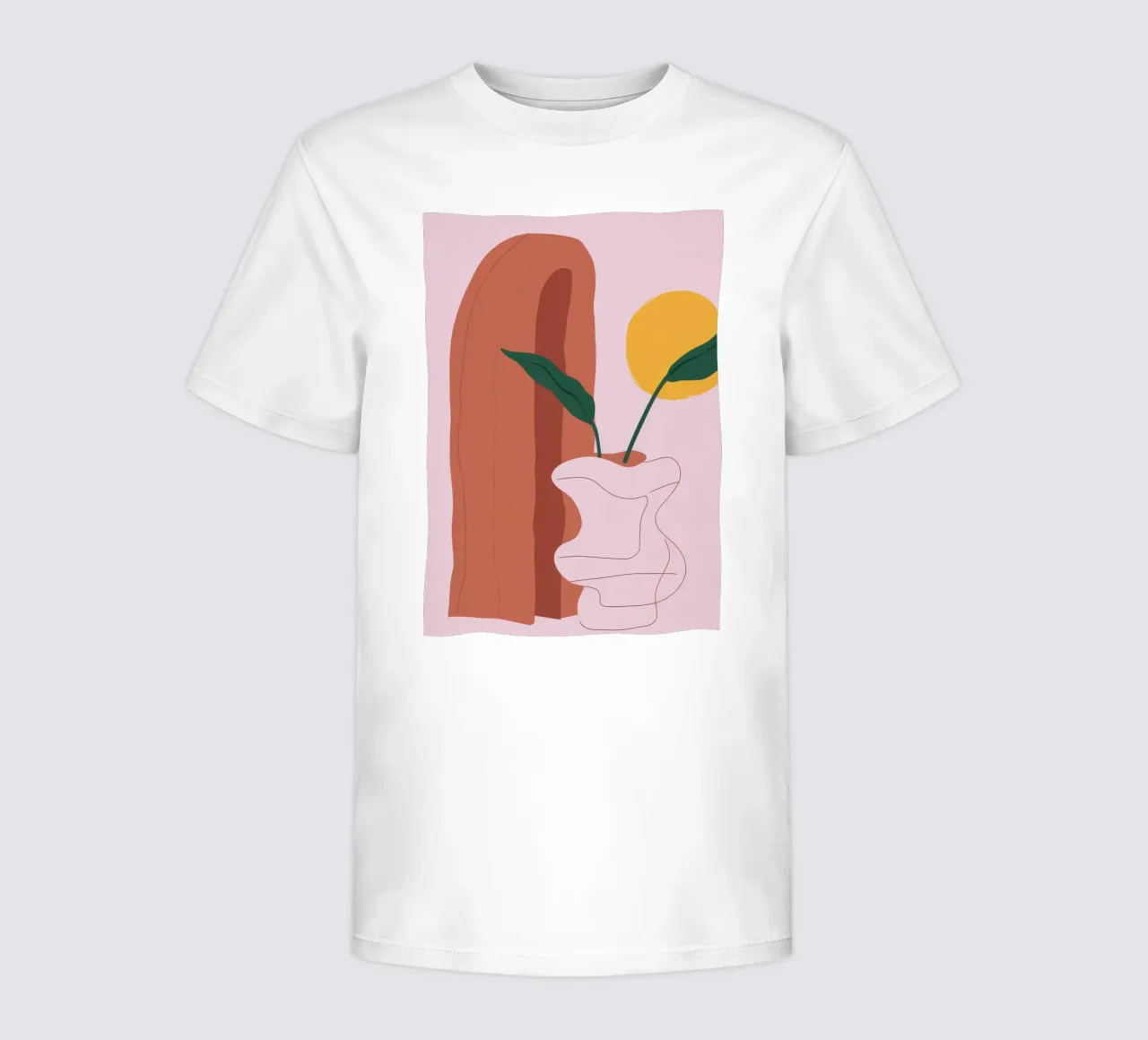 Sbocciatura a linea singola t-shirt bambini da Luna Aura