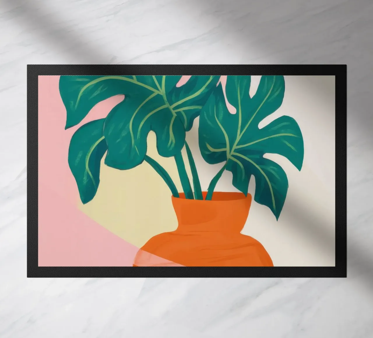 Monstera vibrante in vaso zerbino da Gaia Viesta