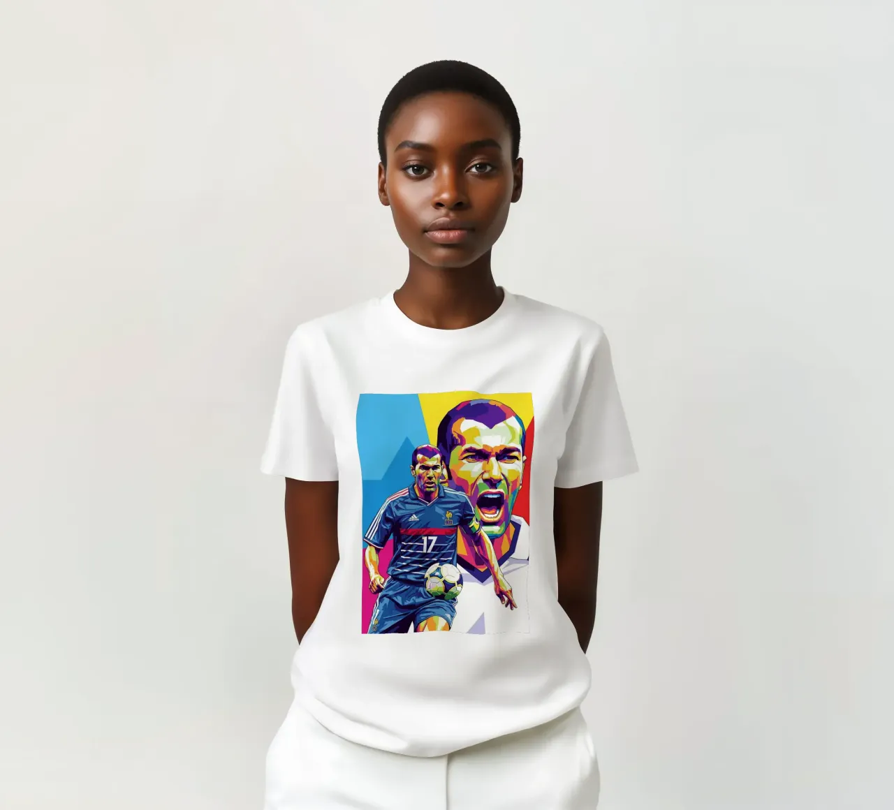 Zinedine Zidane - WPAP art style (2) t-shirt da Hantamrata