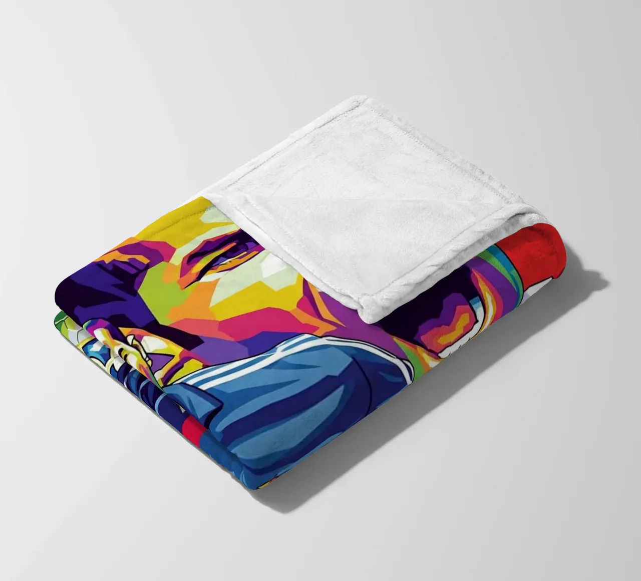 Zinedine Zidane - WPAP art style (2) coperta in pile da Hantamrata