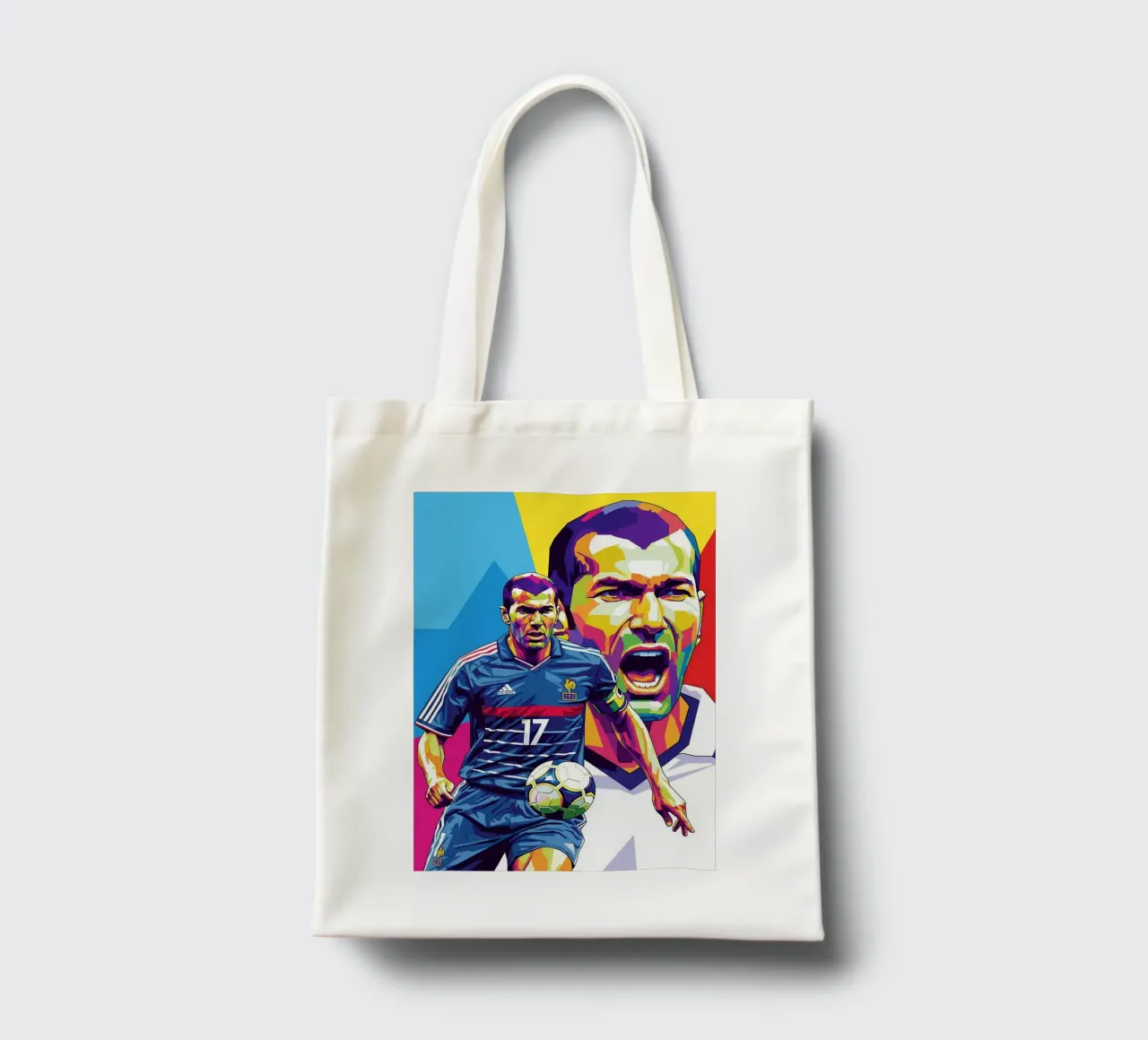 Zinedine Zidane - WPAP art style (2) borsa in juta da Hantamrata