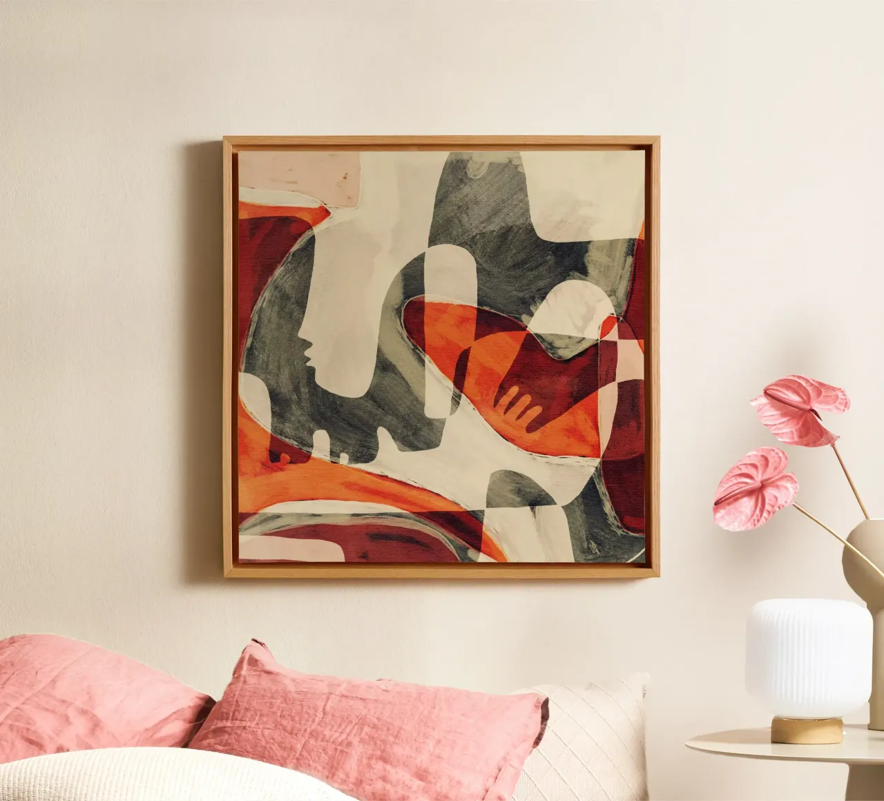 Unfolding 3 canvas by Shatha Al Dafai
