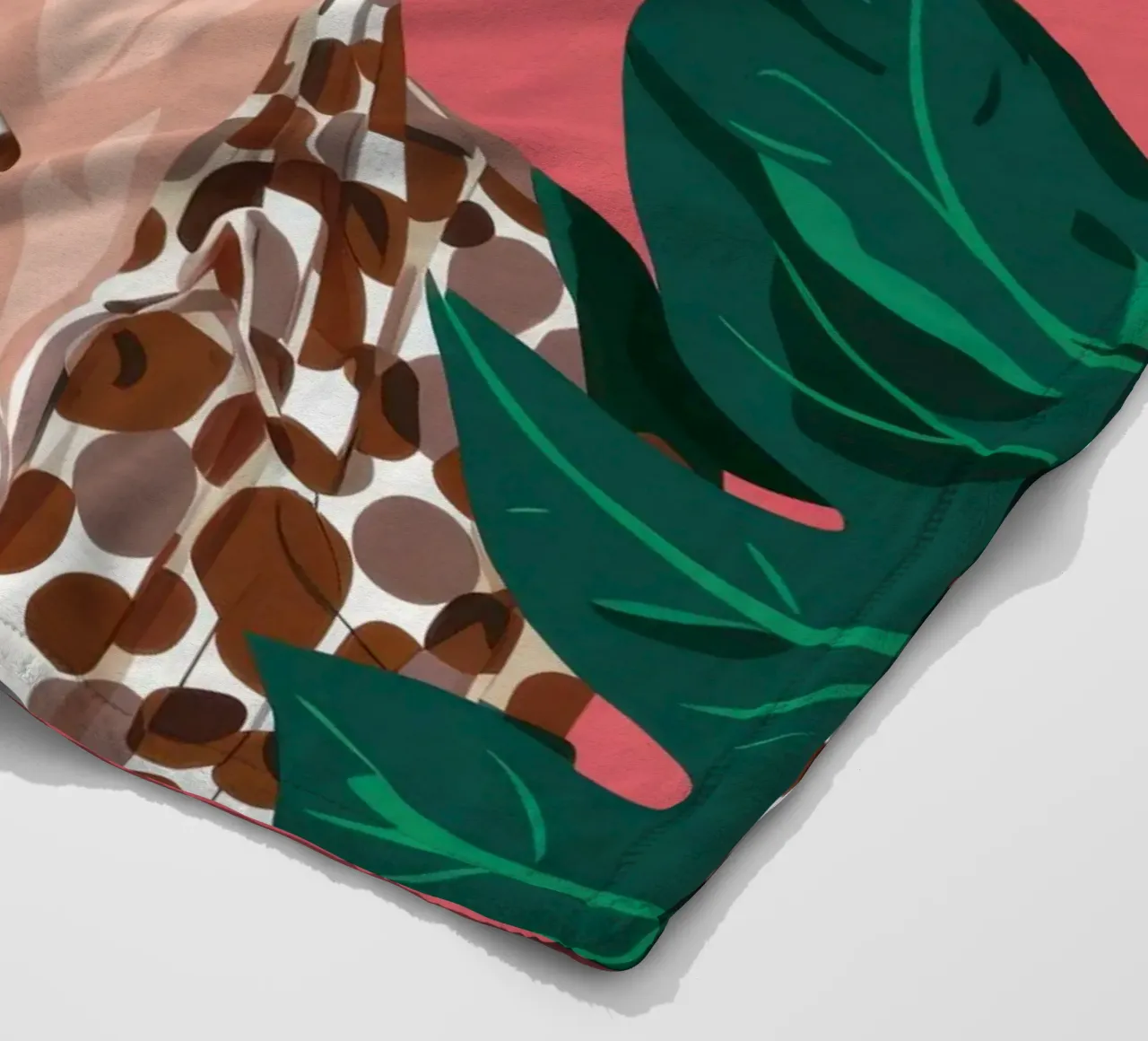 Leopard and Fuchsia Fleecedecke von Luna Aura
