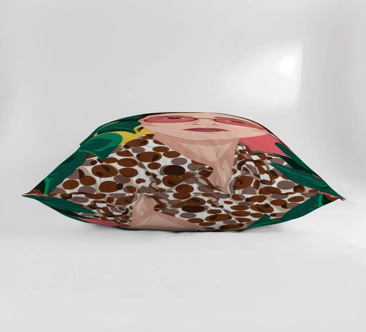 Leopardo e fucsia cuscino da Luna Aura