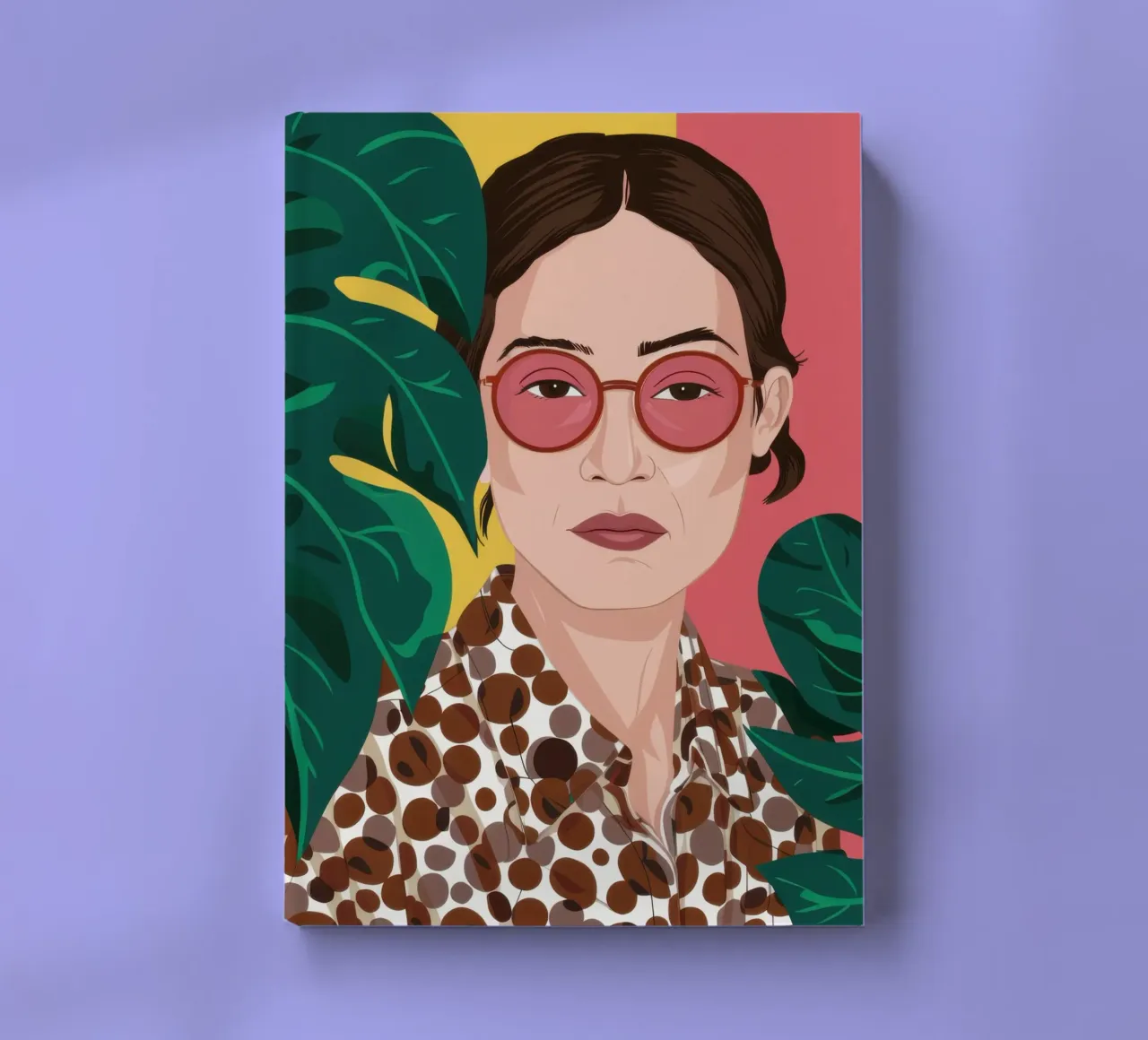 Leopard and Fuchsia notebook by Luna Aura