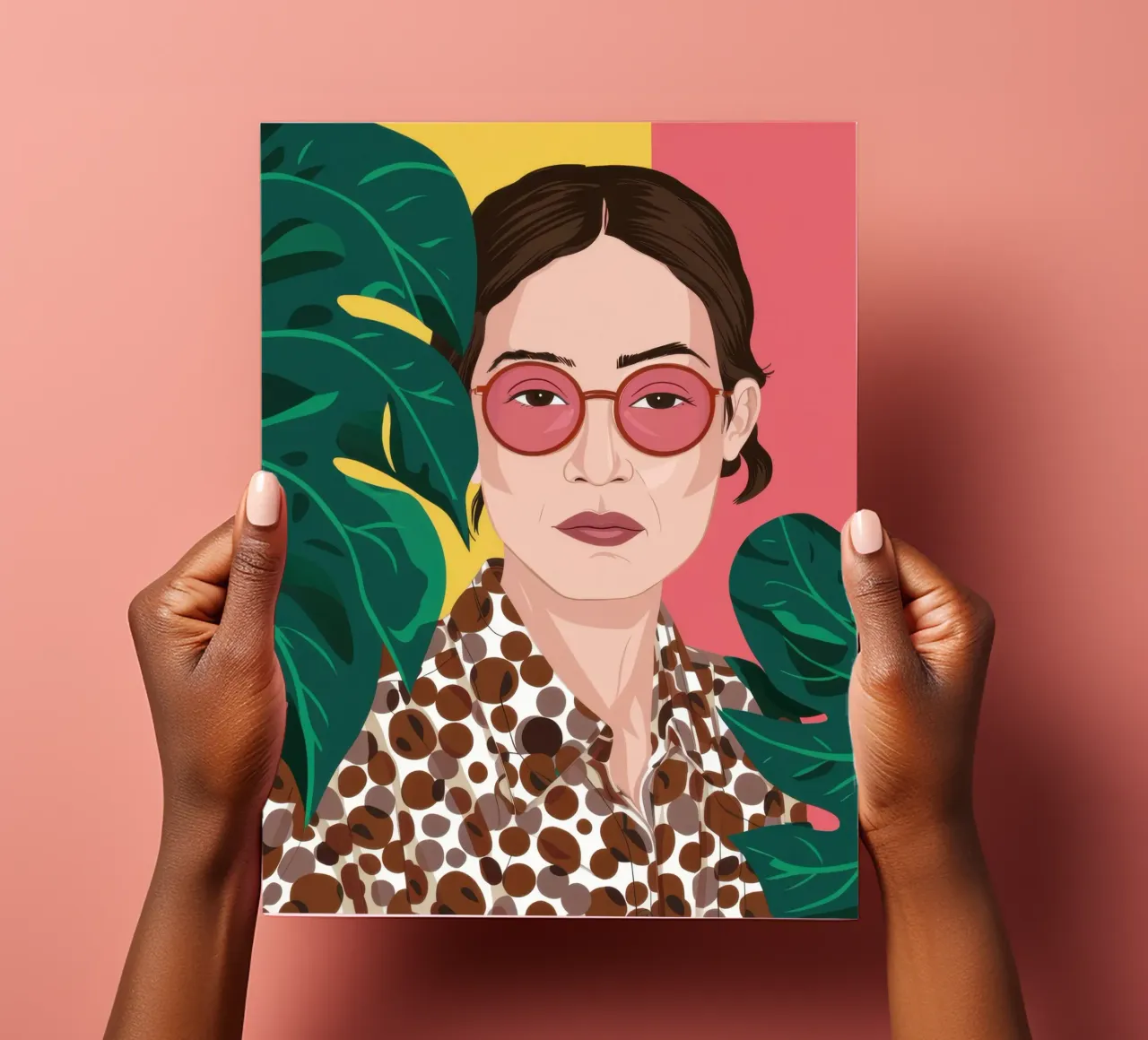 Leopard and Fuchsia Stickerbogen von Luna Aura