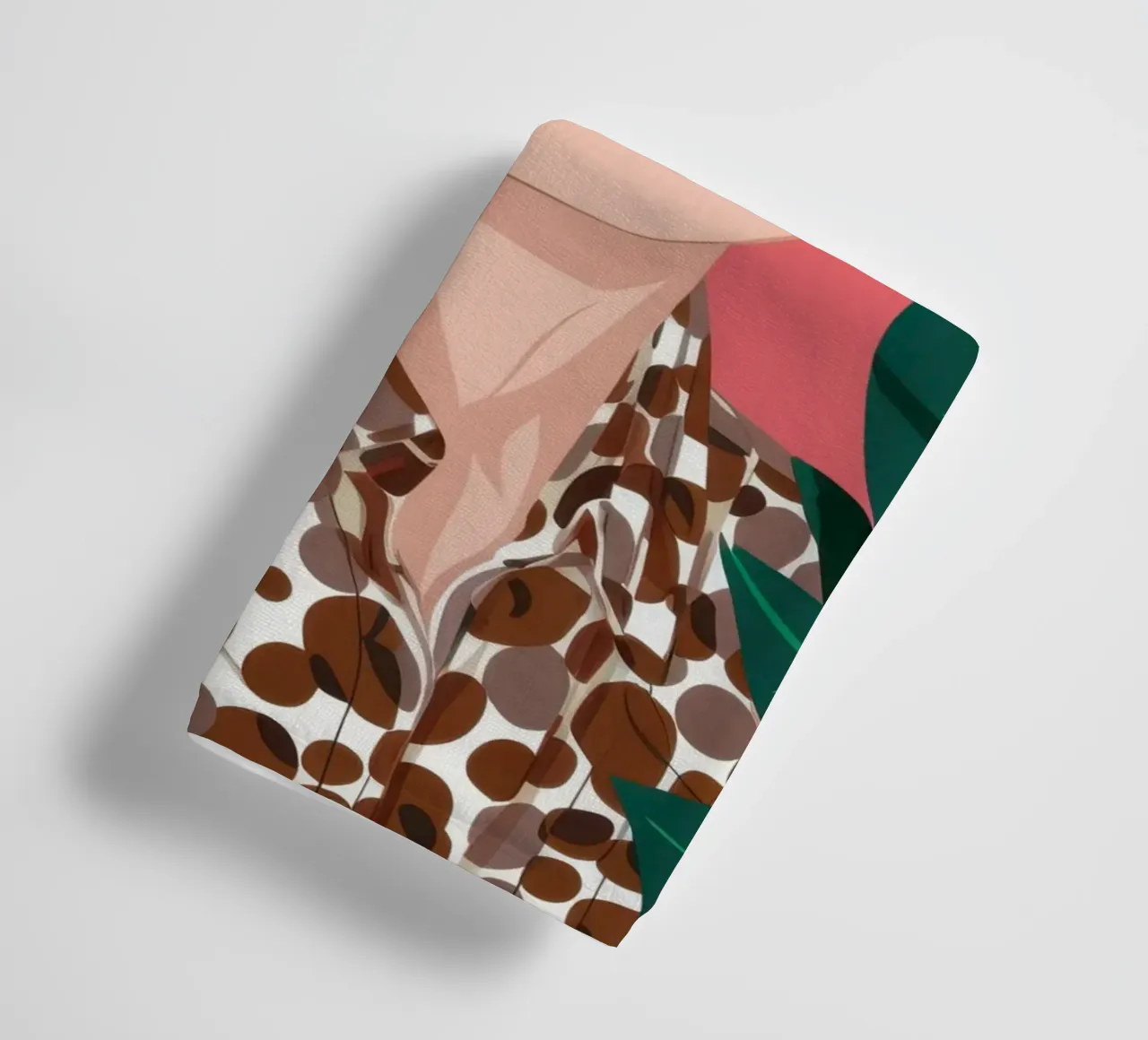 Leopard and Fuchsia towel by Luna Aura