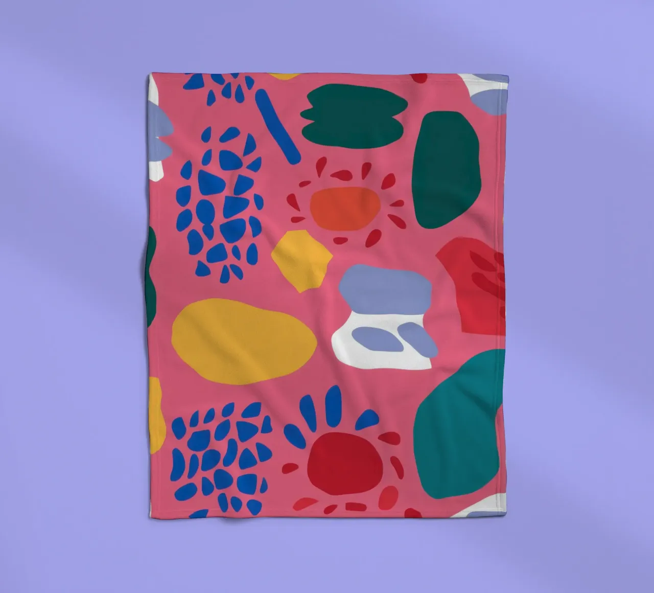 Medley di forme giocose coperta in pile da Thistle Bloom