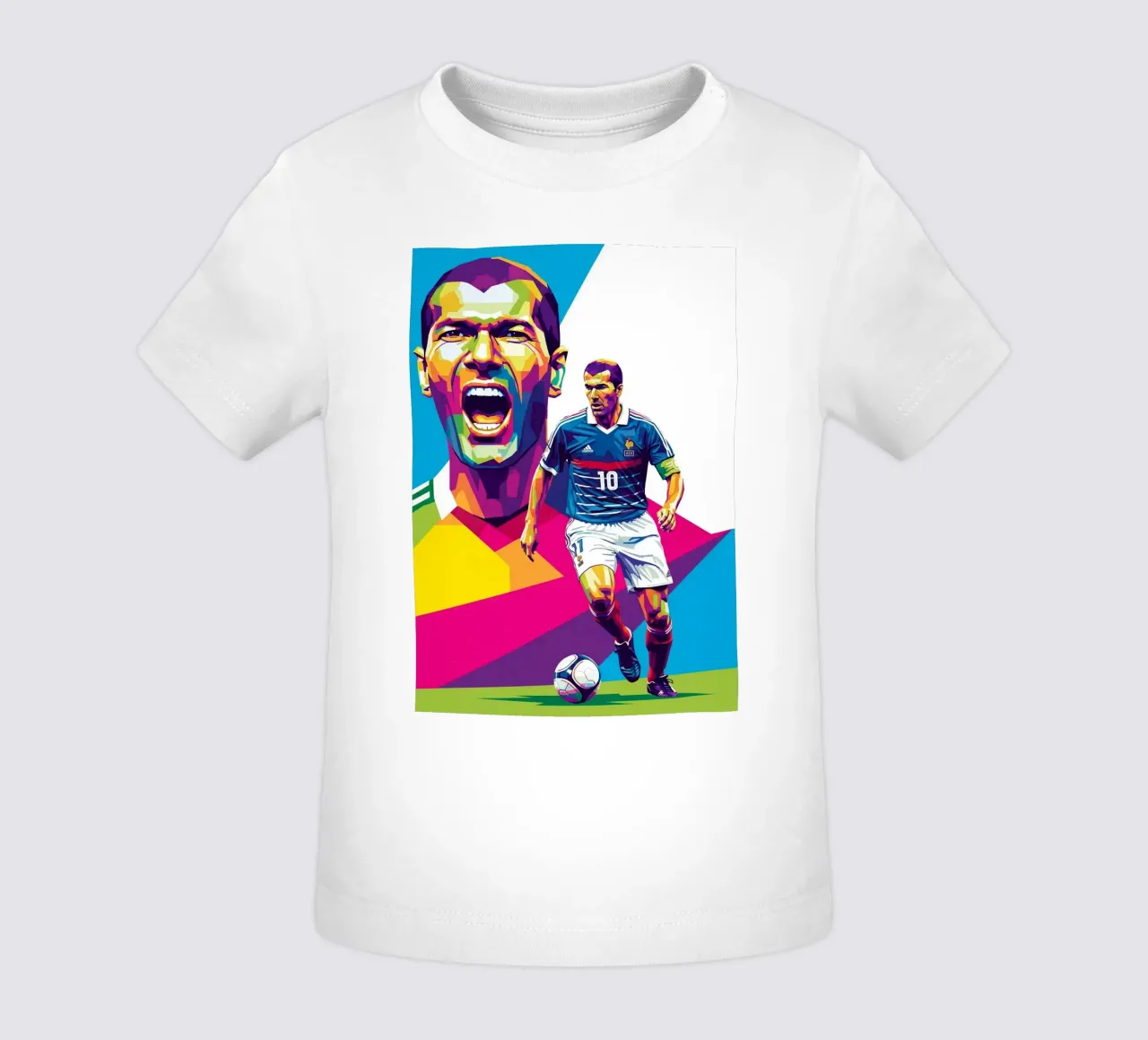 Zinedine Zidane - WPAP art style (3) maglietta neonato da Hantamrata