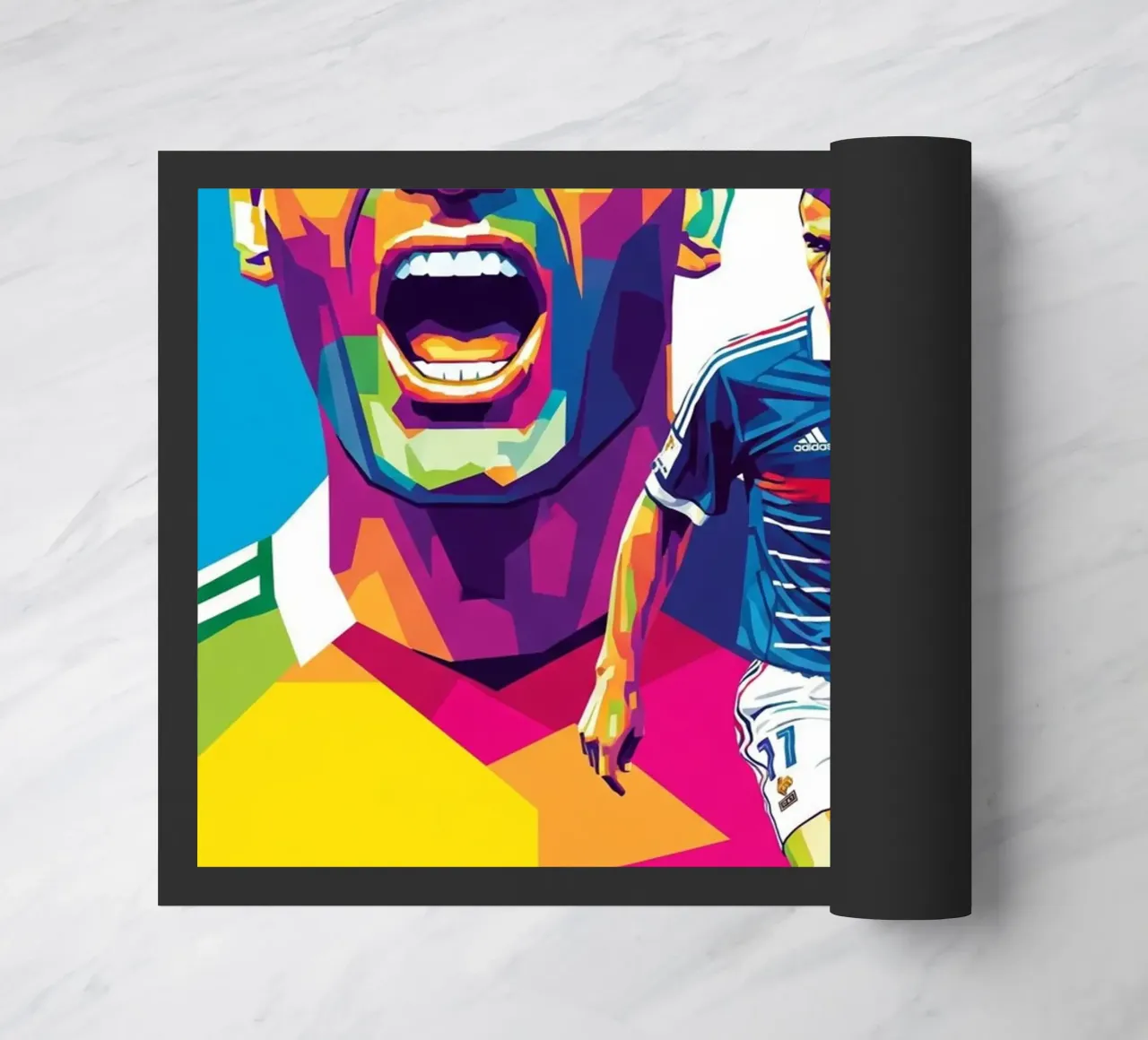 Zinedine Zidane - WPAP art style (3) zerbino da Hantamrata