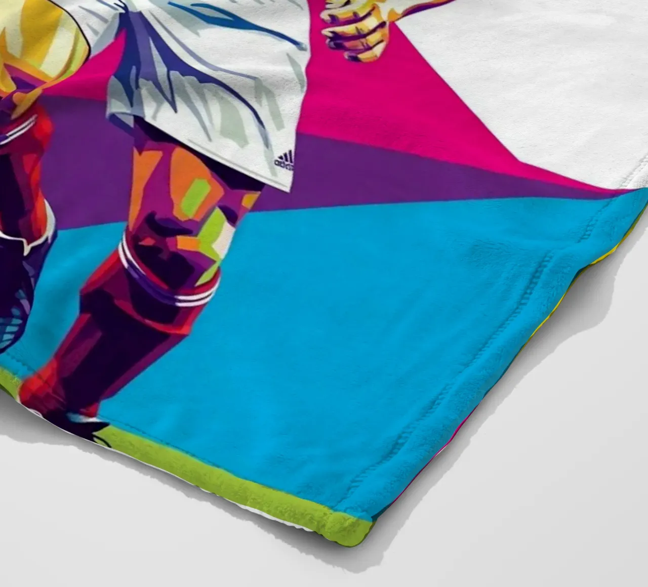 Zinedine Zidane - WPAP art style (3) coperta in pile da Hantamrata