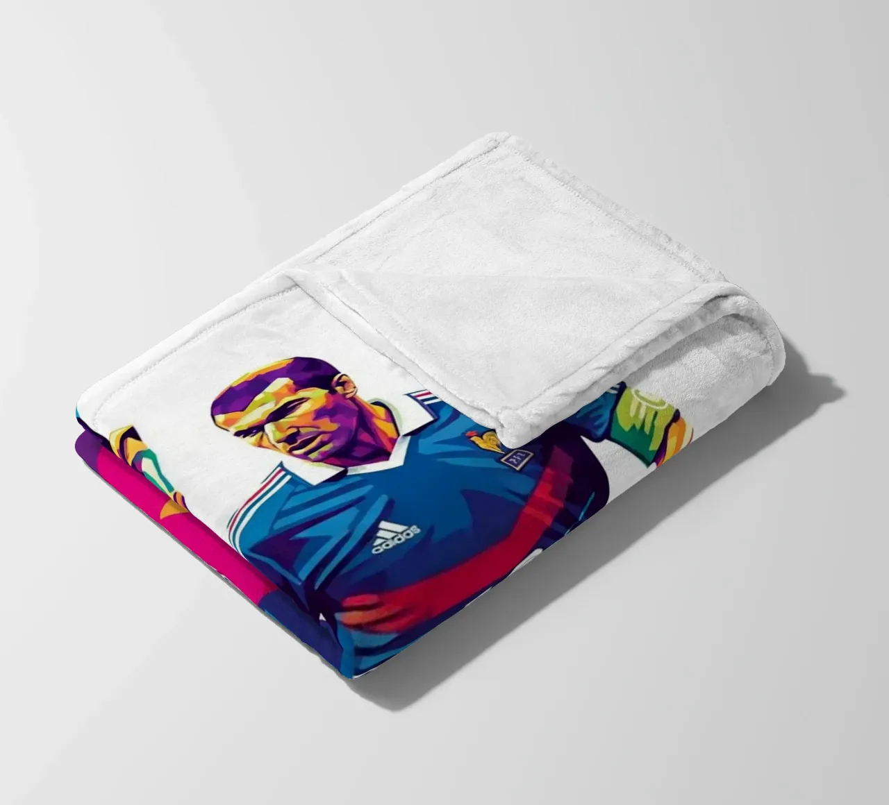 Zinedine Zidane - WPAP art style (3) coperta in pile da Hantamrata