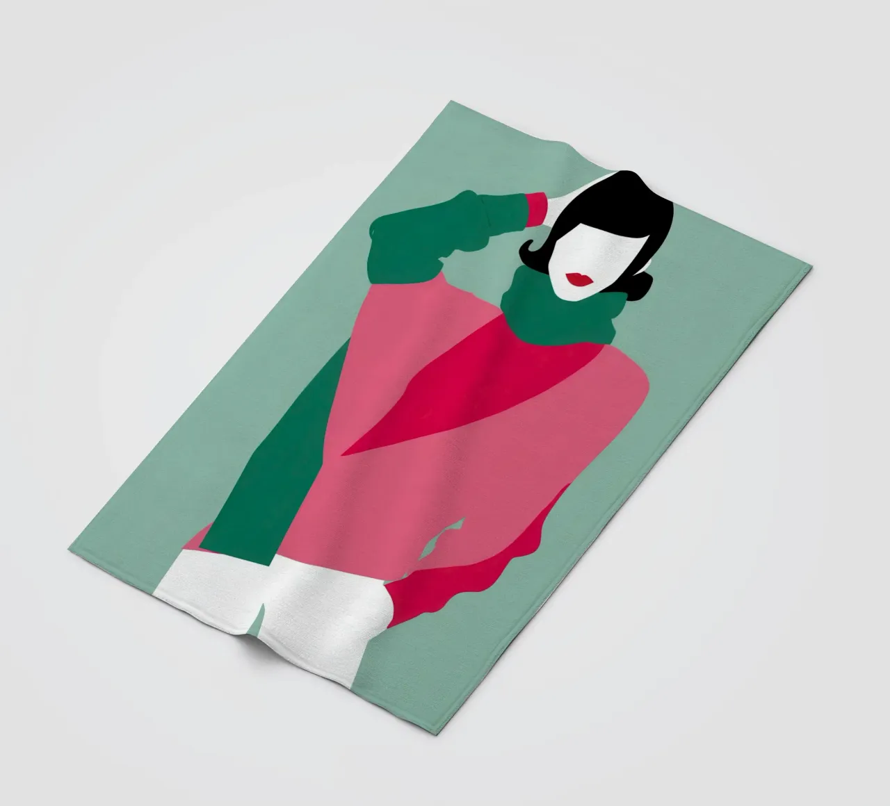 Posa di moda retrò coperta in pile da Gaia Viesta