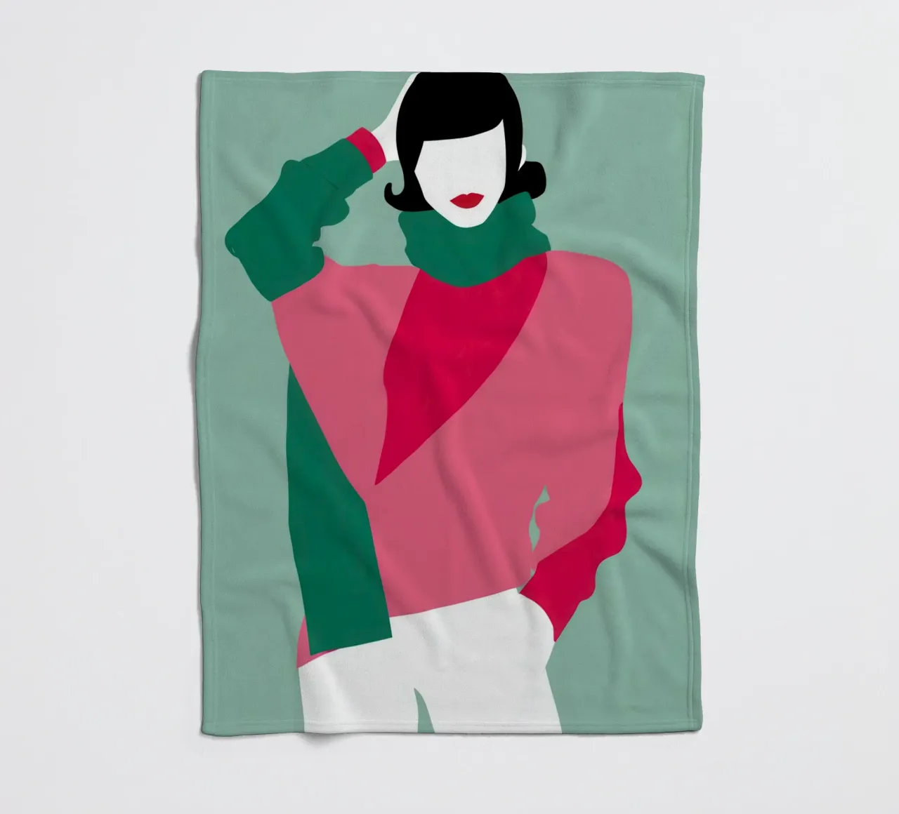 Posa di moda retrò coperta in pile da Gaia Viesta
