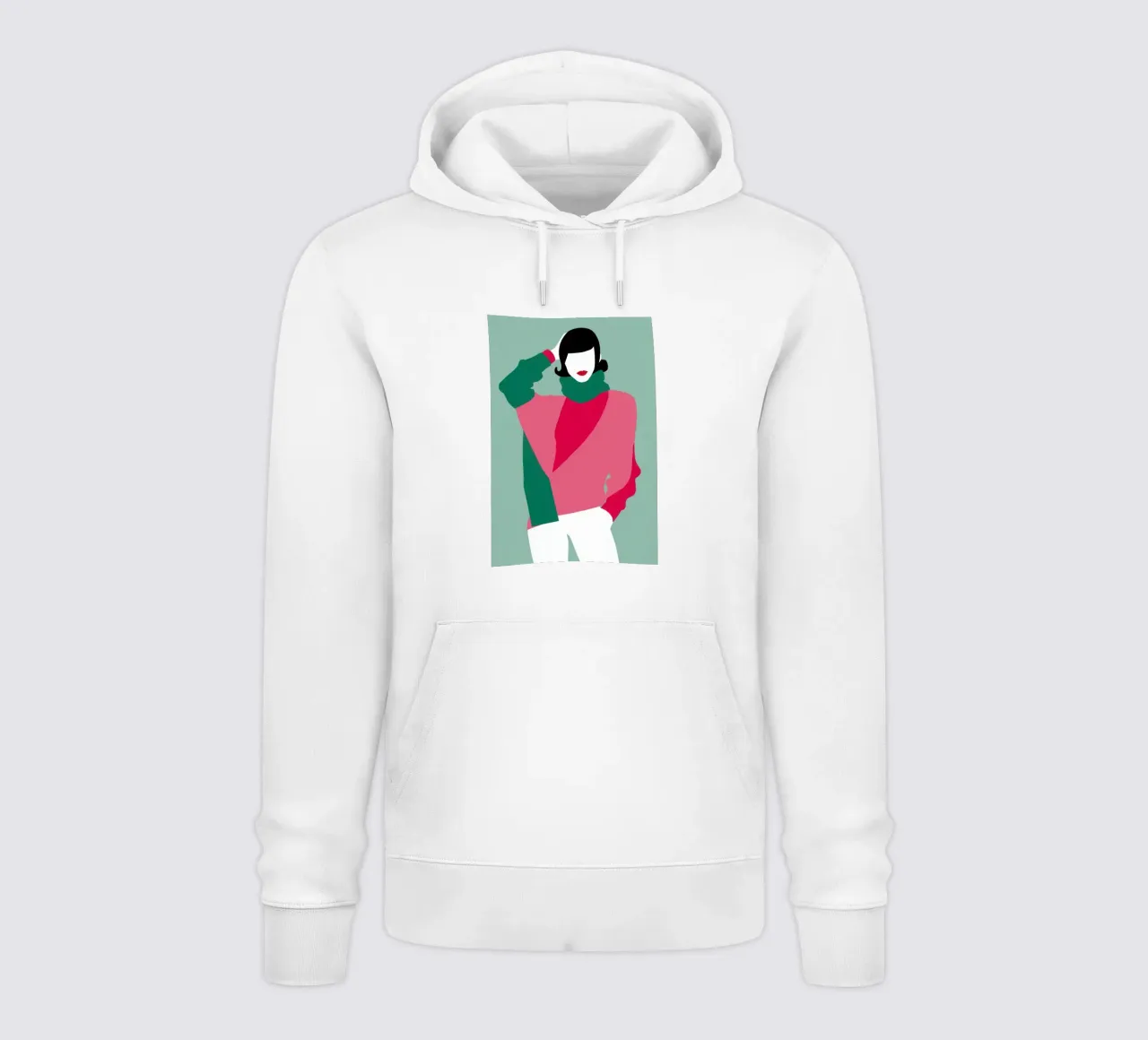 Posa di moda retrò felpa con cappuccio da Gaia Viesta