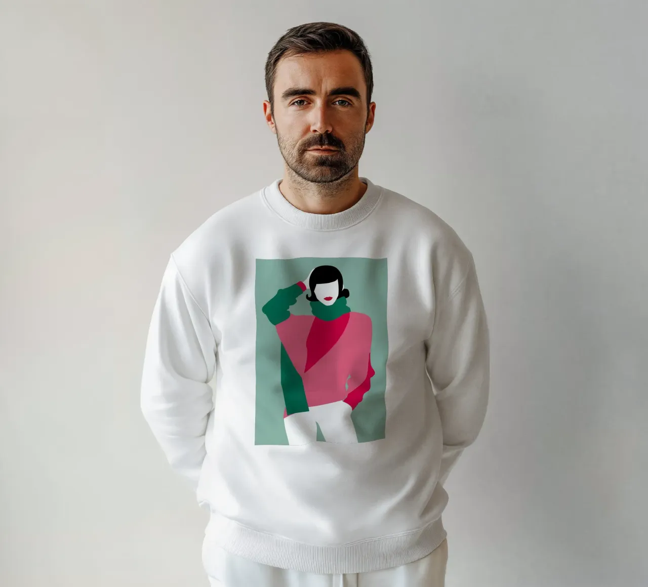 Posa di moda retrò felpa da Gaia Viesta