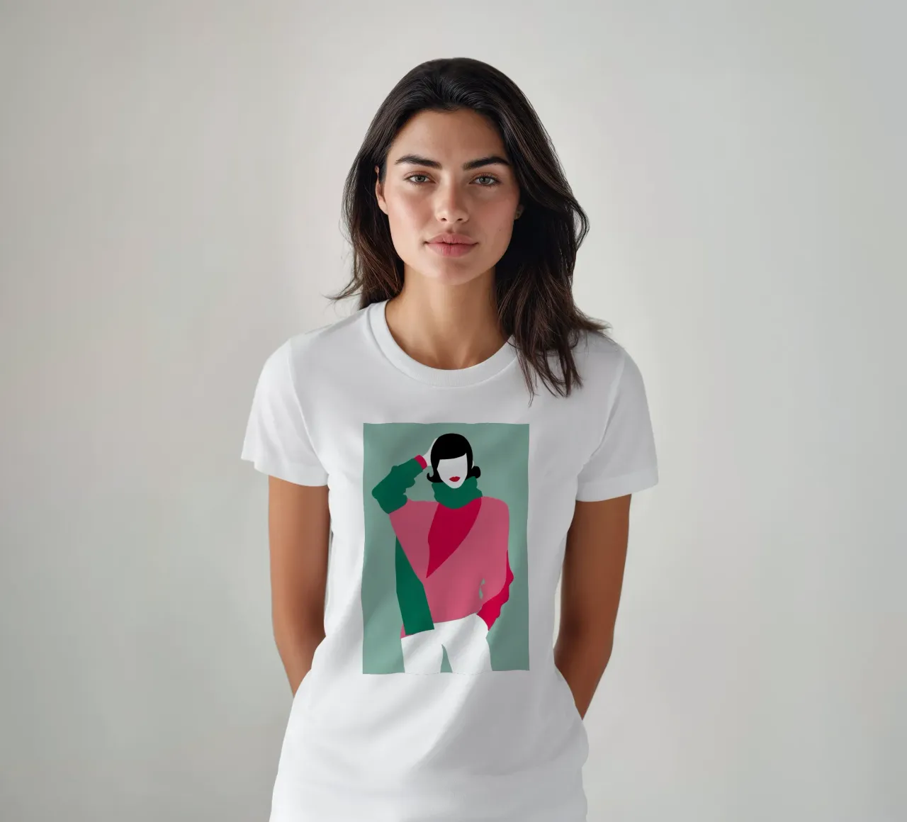 Posa di moda retrò t-shirt da Gaia Viesta