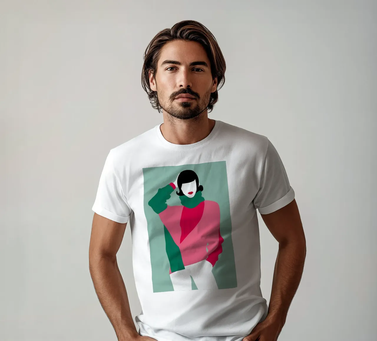 Posa di moda retrò t-shirt da Gaia Viesta