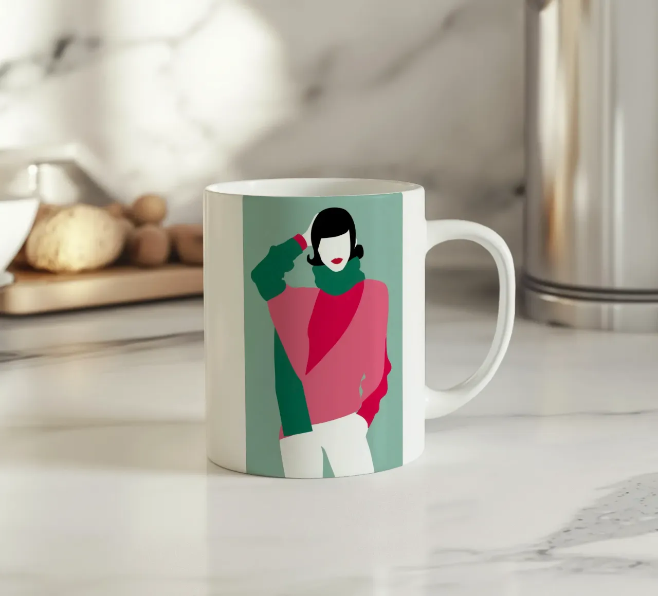 Posa di moda retrò tazza in ceramica da Gaia Viesta