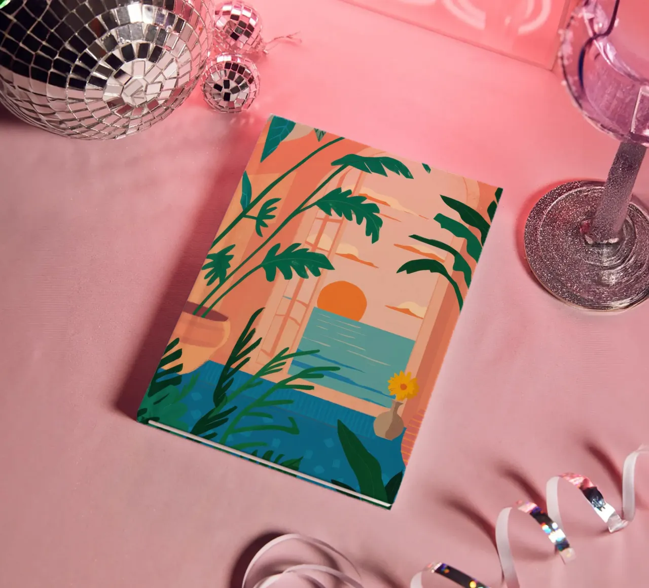 Room with a Sunset View notebook by Thistle Bloom