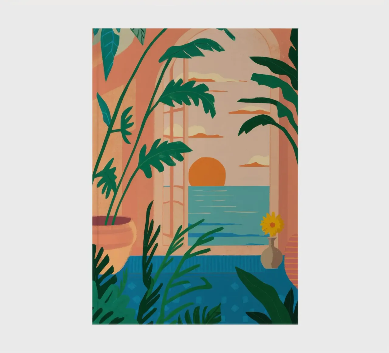 Room with a Sunset View notebook by Thistle Bloom