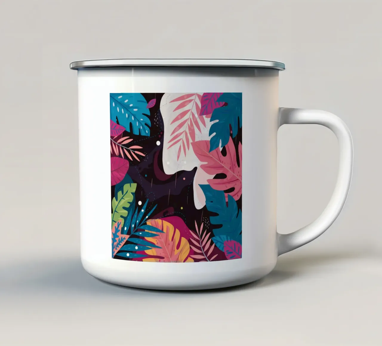 Notte della giungla celeste tazza in smalto da Thistle Bloom