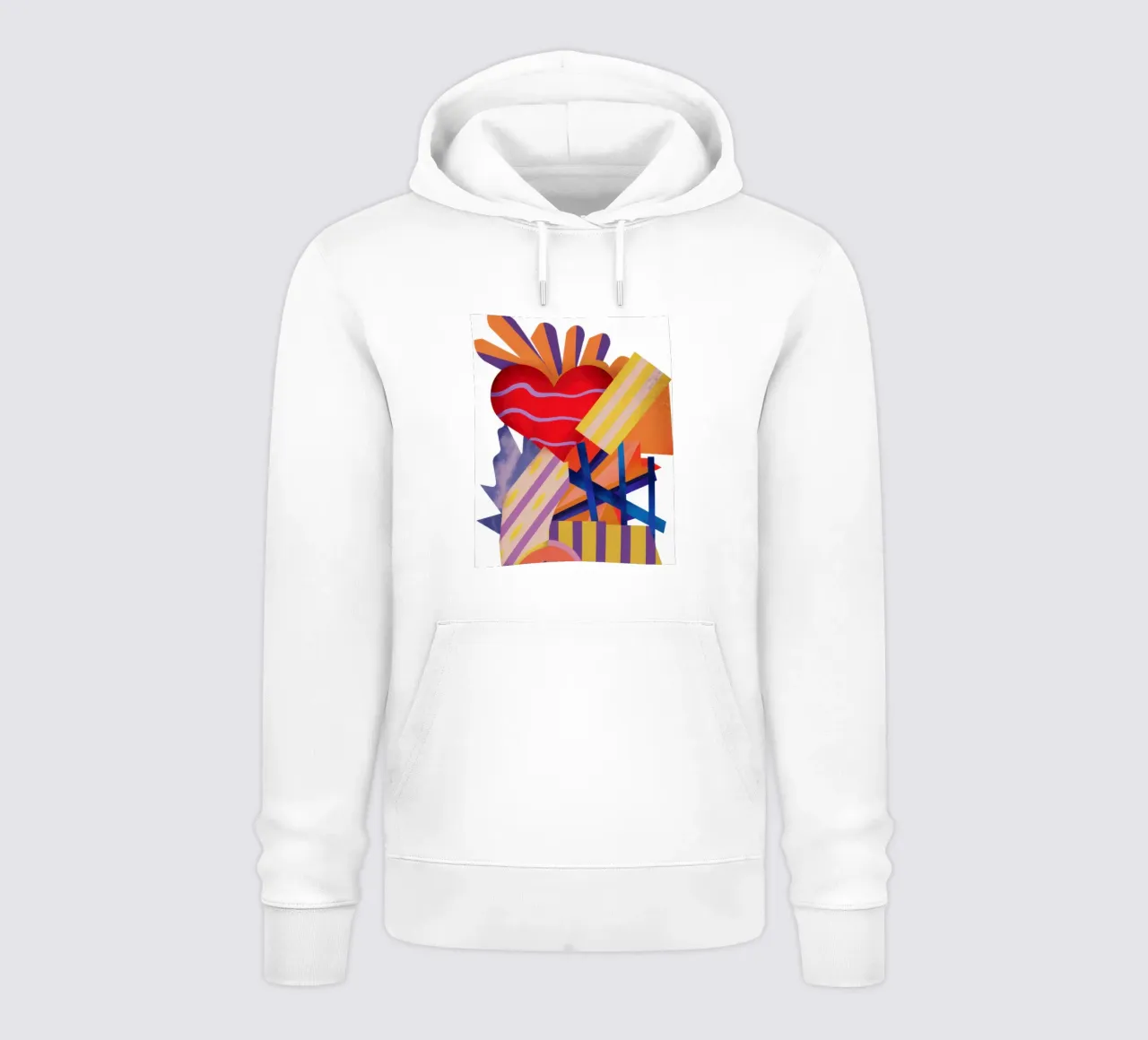 Resumen Corazón sangrante sudadera con capucha de Thistle Bloom