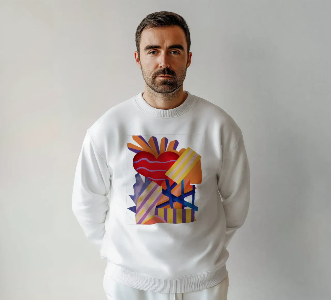Resumen Corazón sangrante sudadera de Thistle Bloom